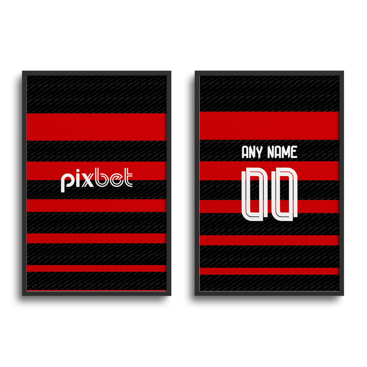 Print with the Flamengo 2024 Home football shirt design by RIPA Football