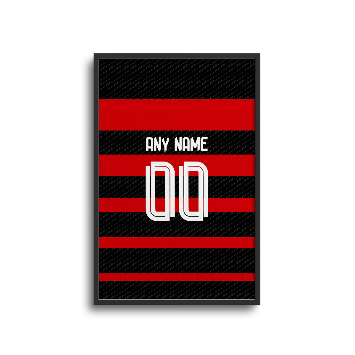 Print with the Flamengo 2024 Home football shirt design by RIPA Football