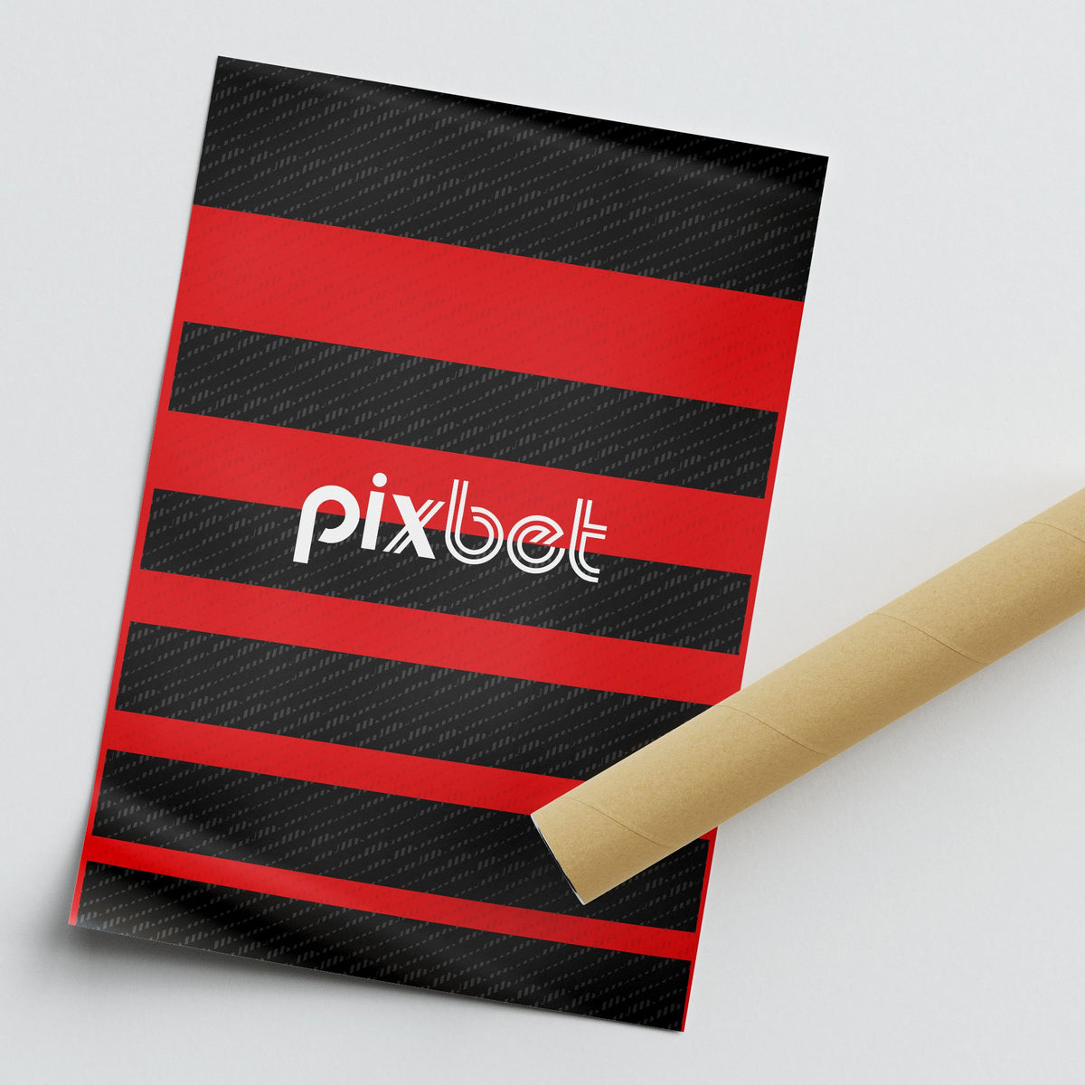 Print with the Flamengo 2024 Home football shirt design by RIPA Football