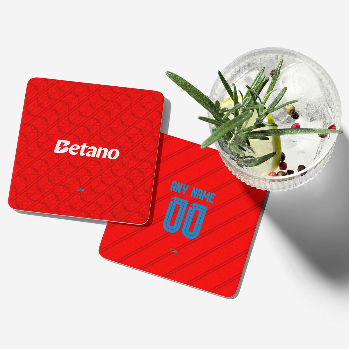 Coaster with the Flamengo 2026 Third football shirt design by RIPA Football
