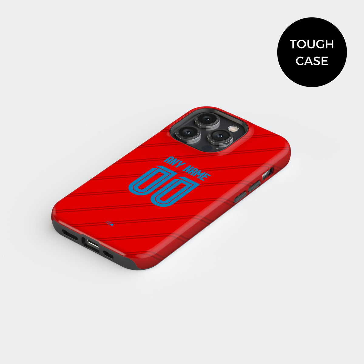 Phone case with the Flamengo 2026 Third football shirt design by RIPA Football