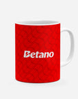 Mug with the Flamengo 2026 Third football shirt design by RIPA Football