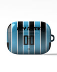 AirPods case with the Grêmio 2026 Home football shirt design by RIPA Football