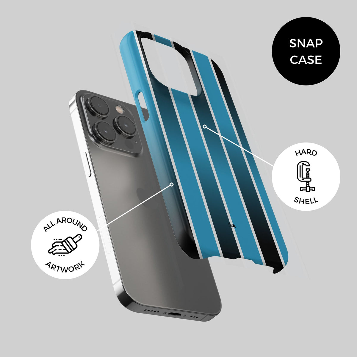 Phone case with the Grêmio 2026 Home football shirt design by RIPA Football