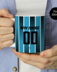 Mug with the Grêmio 2026 Home football shirt design by RIPA Football