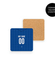 Coaster with the Hoffenheim 2026-27 Home football shirt design by RIPA Football