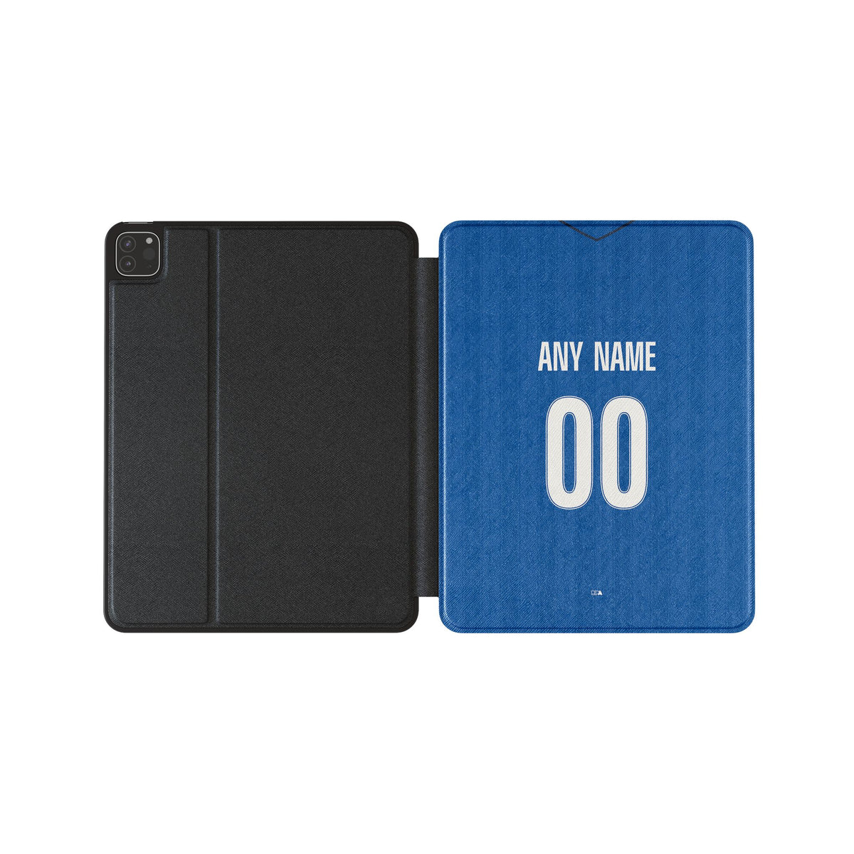 iPad case with the Hoffenheim 2026-27 Home football shirt design by RIPA Football