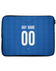 Laptop sleeve with the Hoffenheim 2026-27 Home football shirt design by RIPA Football