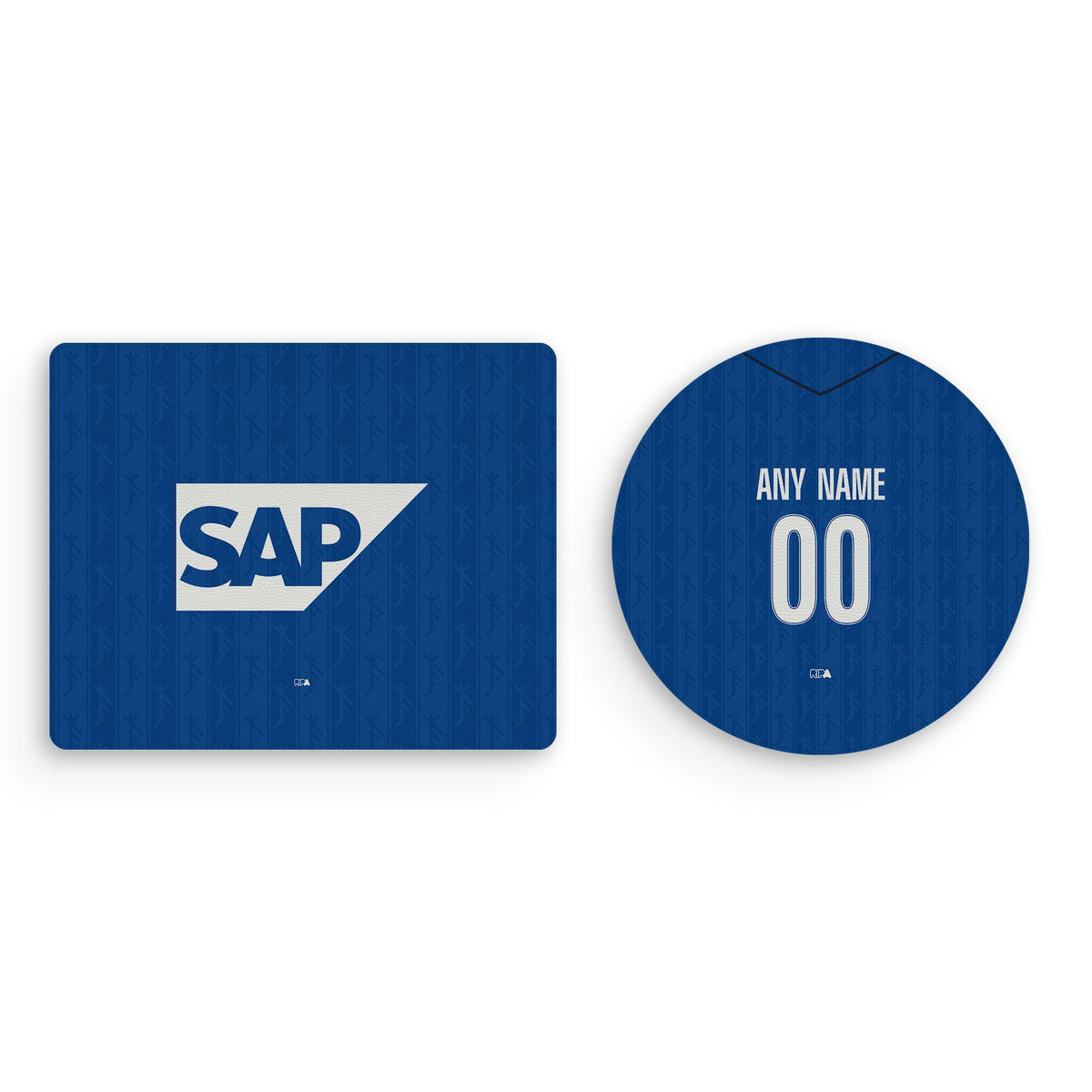 Mouse pad with the Hoffenheim 2026-27 Home football shirt design by RIPA Football