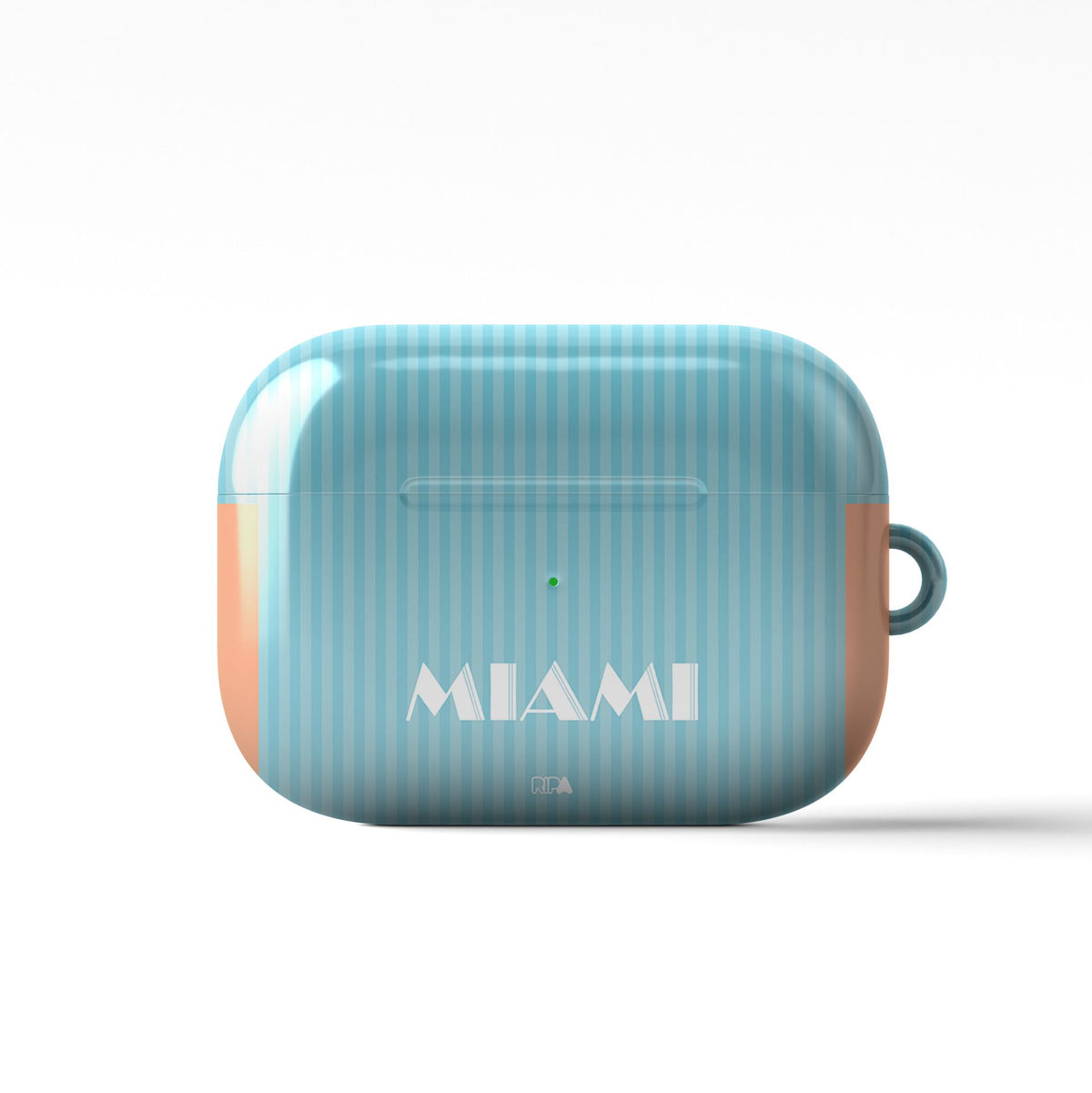 AirPods case with the Inter Miami 2024 Alternate football shirt design by RIPA Football