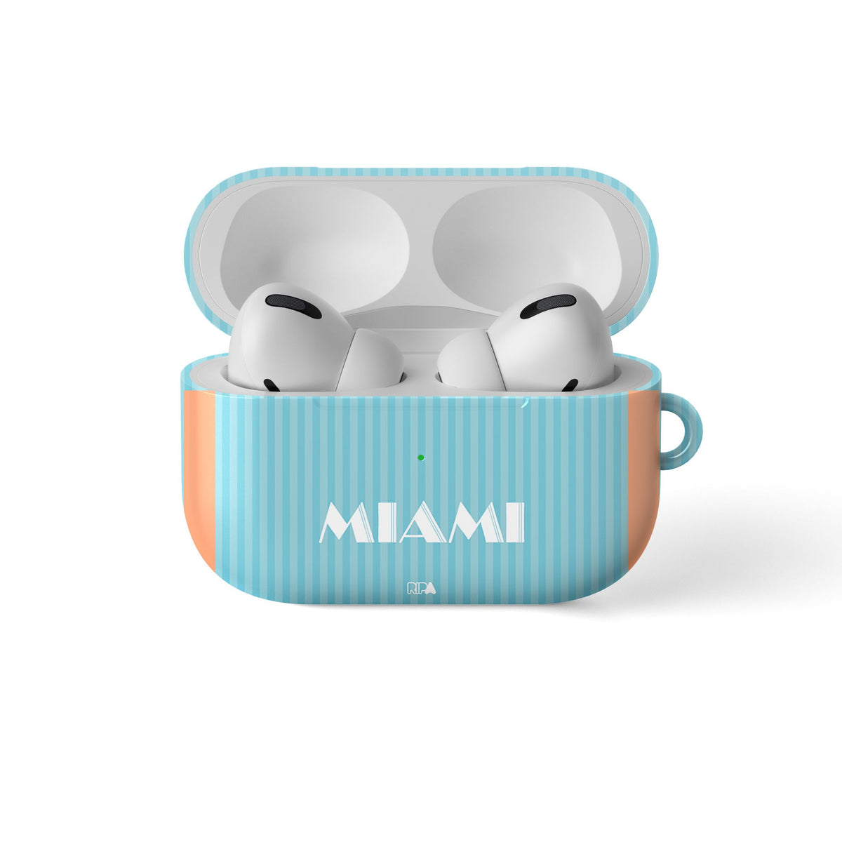 AirPods case with the Inter Miami 2024 Alternate football shirt design by RIPA Football