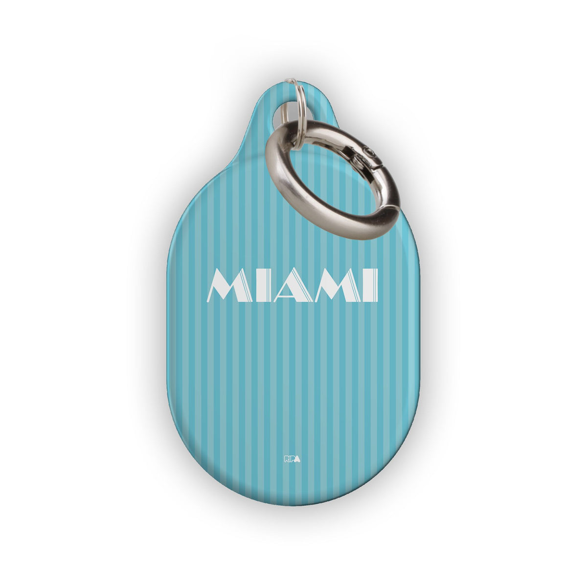 AirTag holder with the Inter Miami 2024 Alternate football shirt design by RIPA Football