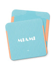 Coaster with the Inter Miami 2024 Alternate football shirt design by RIPA Football