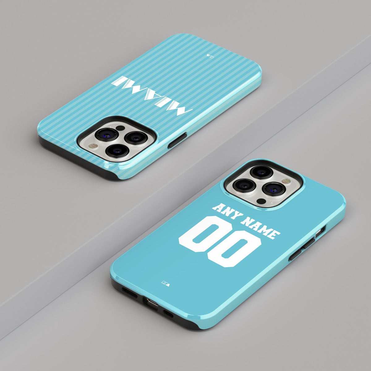 Phone case with the Inter Miami 2024 Alternate football shirt design by RIPA Football