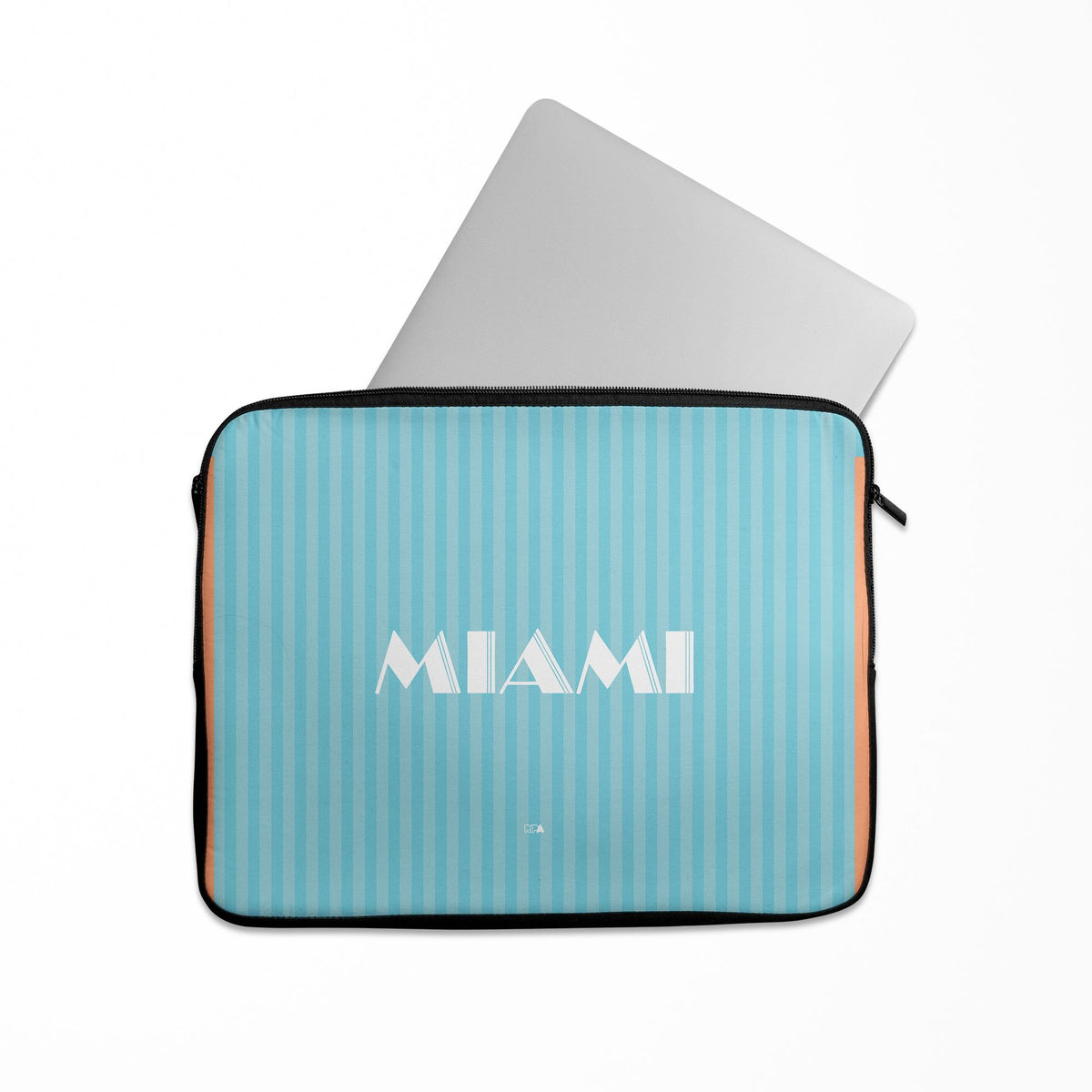 Laptop sleeve with the Inter Miami 2024 Alternate football shirt design by RIPA Football