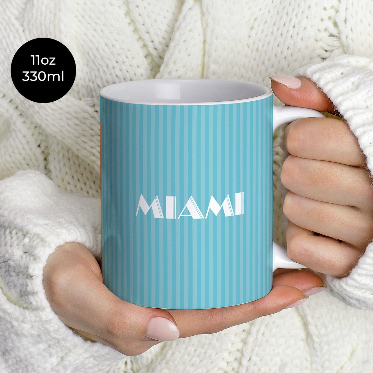Mug with the Inter Miami 2024 Alternate football shirt design by RIPA Football