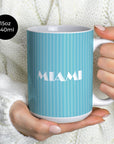 Mug with the Inter Miami 2024 Alternate football shirt design by RIPA Football