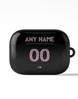 AirPods case with the Inter Miami 2025 Away football shirt design by RIPA Football