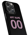 Phone case with the Inter Miami 2025 Away football shirt design by RIPA Football