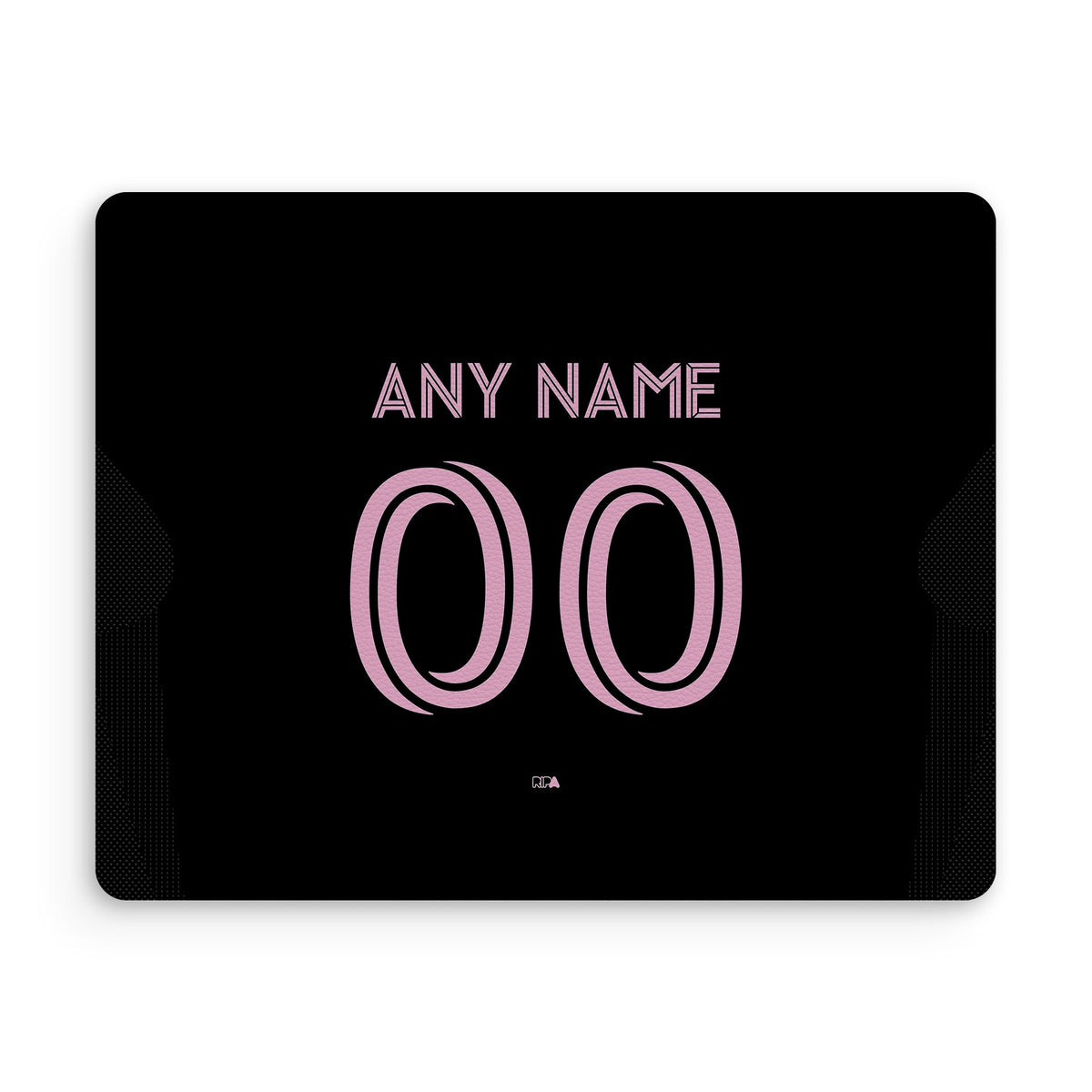 Mouse pad with the Inter Miami 2025 Away football shirt design by RIPA Football
