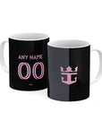 Mug with the Inter Miami 2025 Away football shirt design by RIPA Football