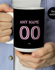 Mug with the Inter Miami 2025 Away football shirt design by RIPA Football