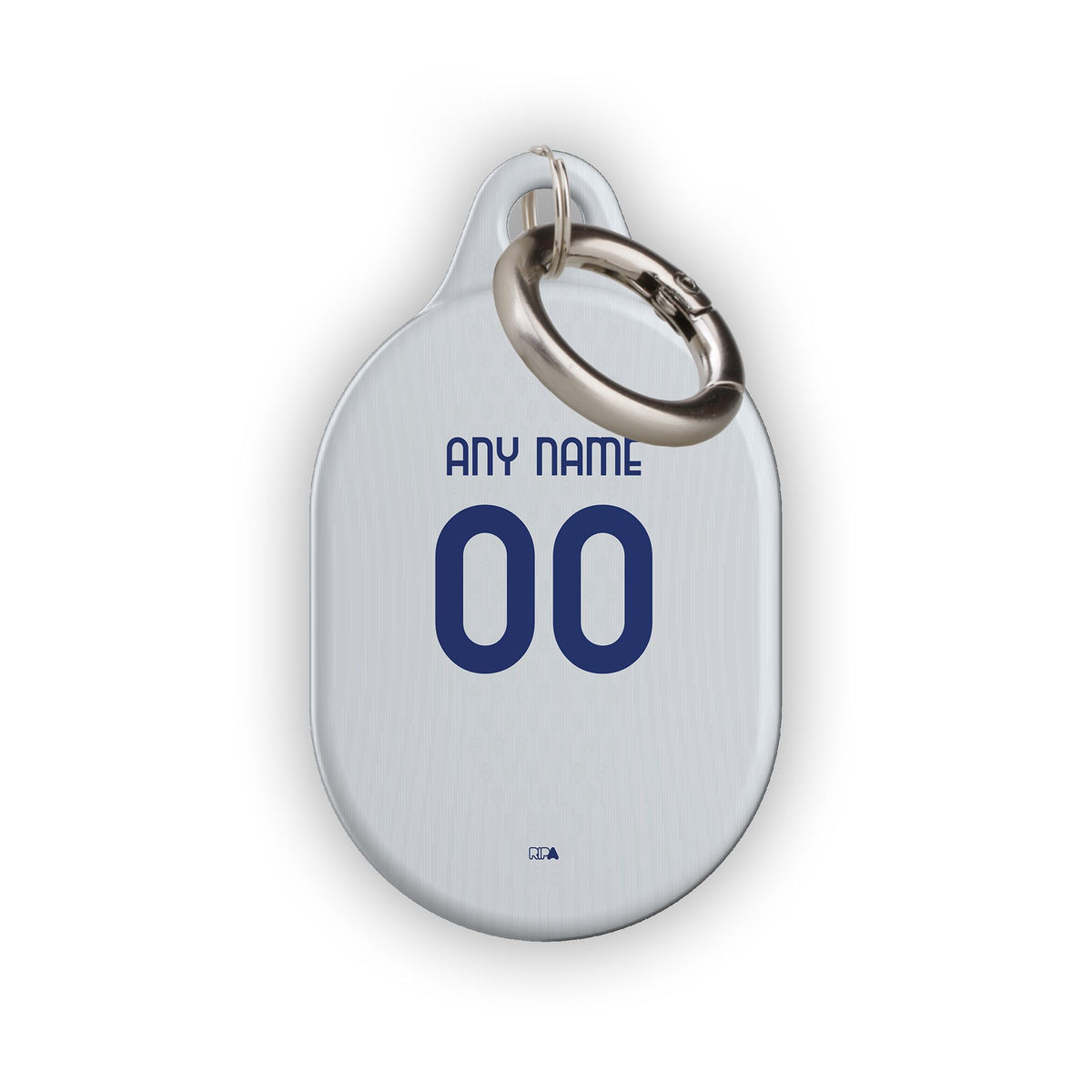 AirTag holder with the Inter Milan 2025-26 Away football shirt design by RIPA Football