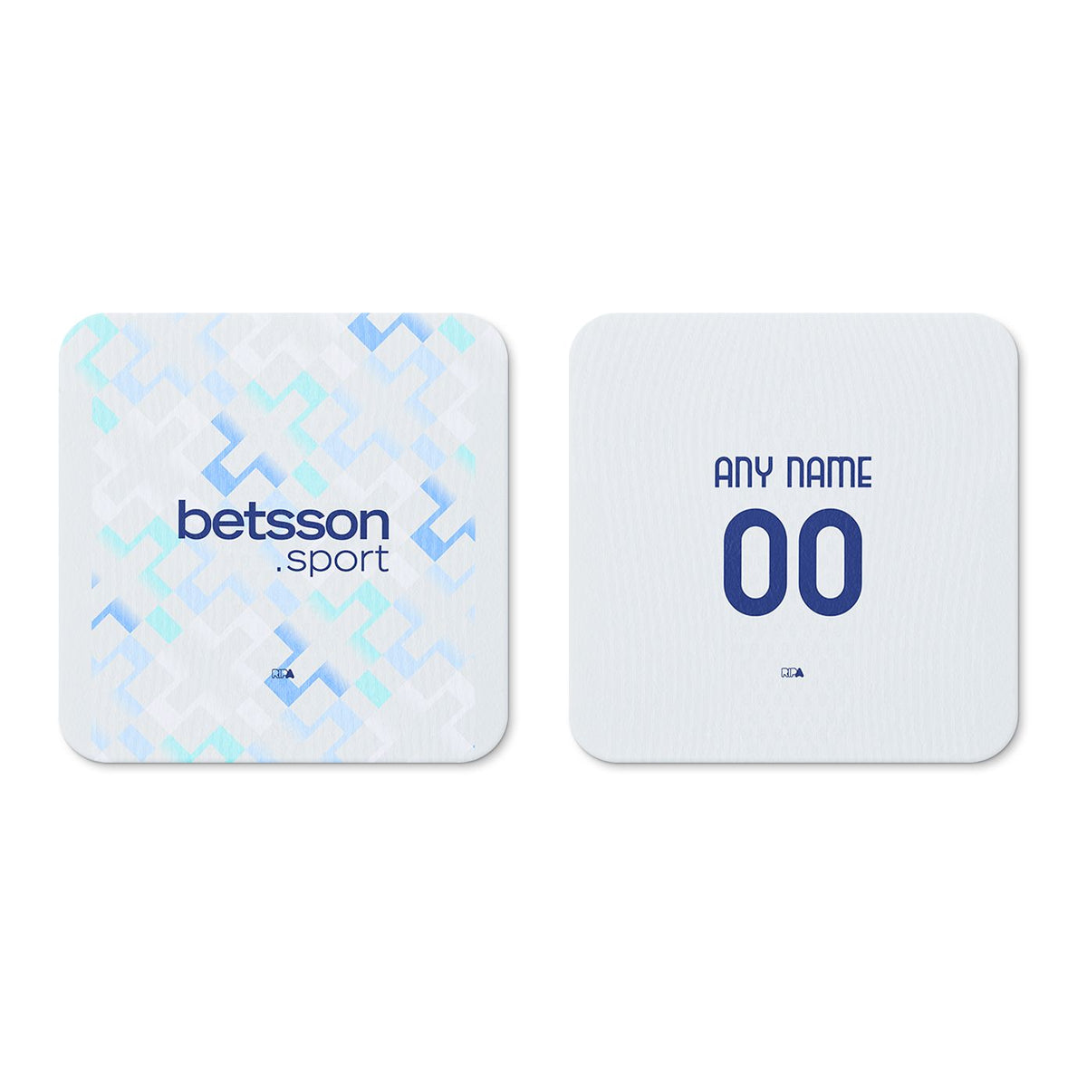 Coaster with the Inter Milan 2025-26 Away football shirt design by RIPA Football