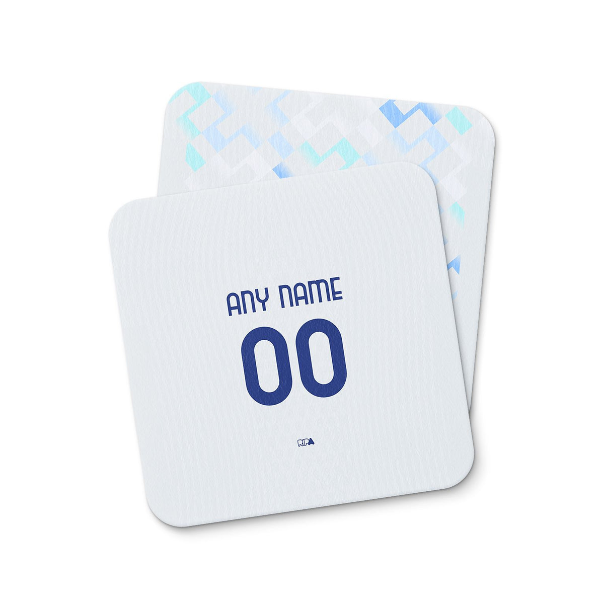 Coaster with the Inter Milan 2025-26 Away football shirt design by RIPA Football