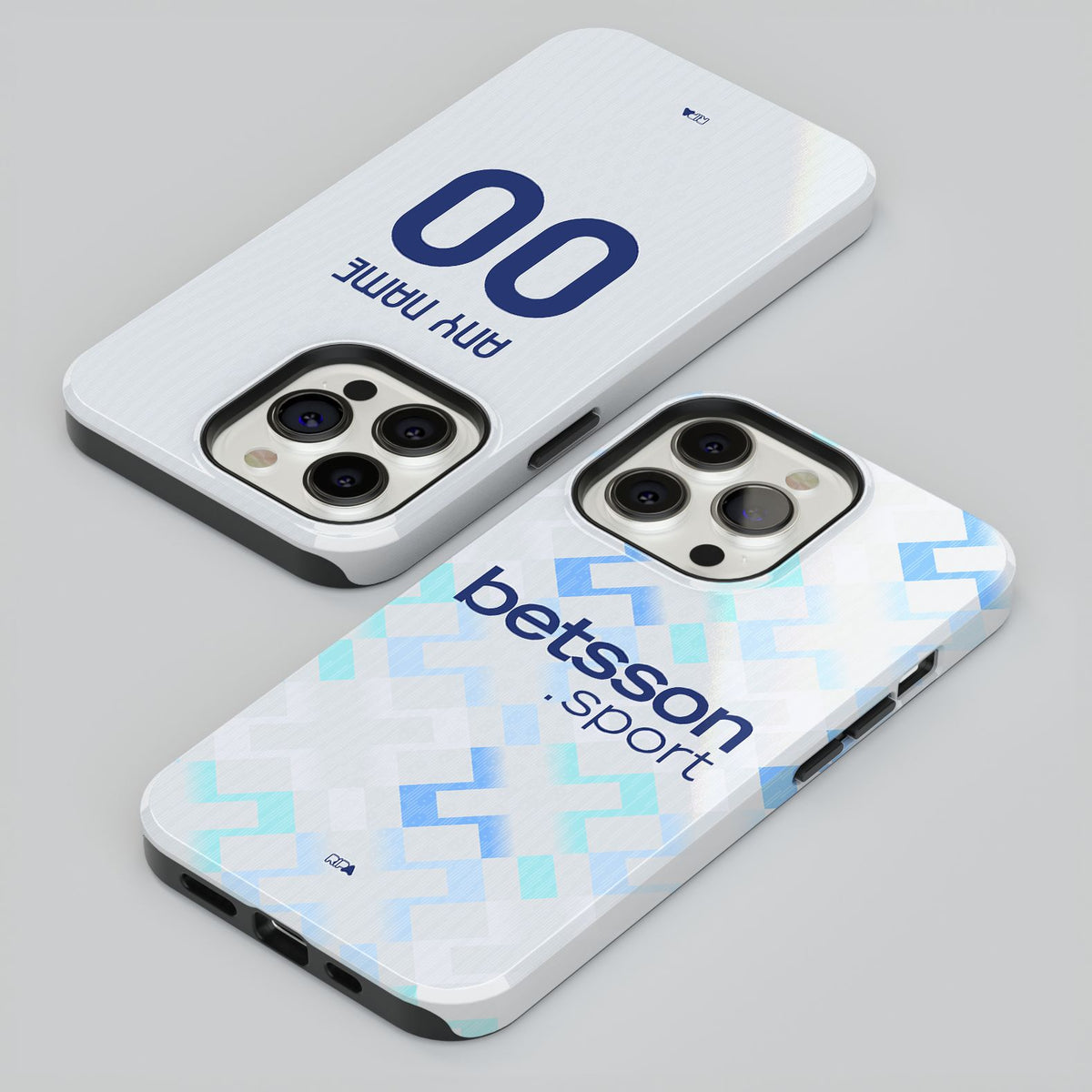 Phone case with the Inter Milan 2025-26 Away football shirt design by RIPA Football