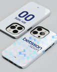 Phone case with the Inter Milan 2025-26 Away football shirt design by RIPA Football