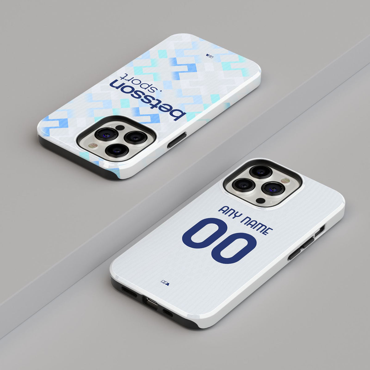 Phone case with the Inter Milan 2025-26 Away football shirt design by RIPA Football
