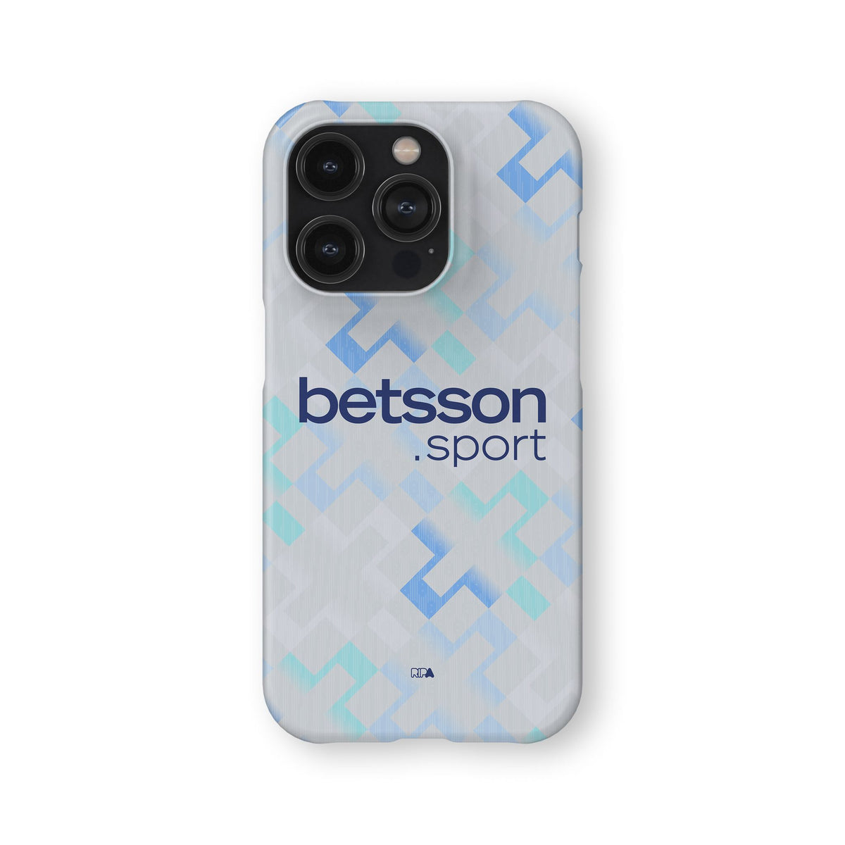 Phone case with the Inter Milan 2025-26 Away football shirt design by RIPA Football