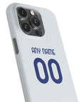 Phone case with the Inter Milan 2025-26 Away football shirt design by RIPA Football