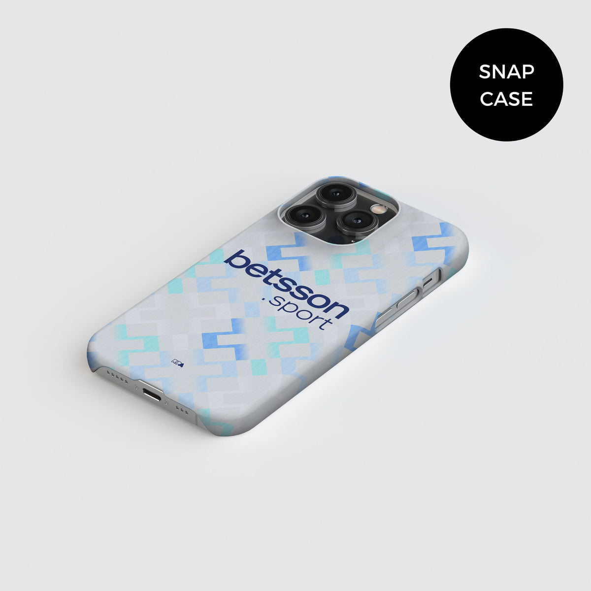 Phone case with the Inter Milan 2025-26 Away football shirt design by RIPA Football