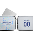 Laptop sleeve with the Inter Milan 2025-26 Away football shirt design by RIPA Football