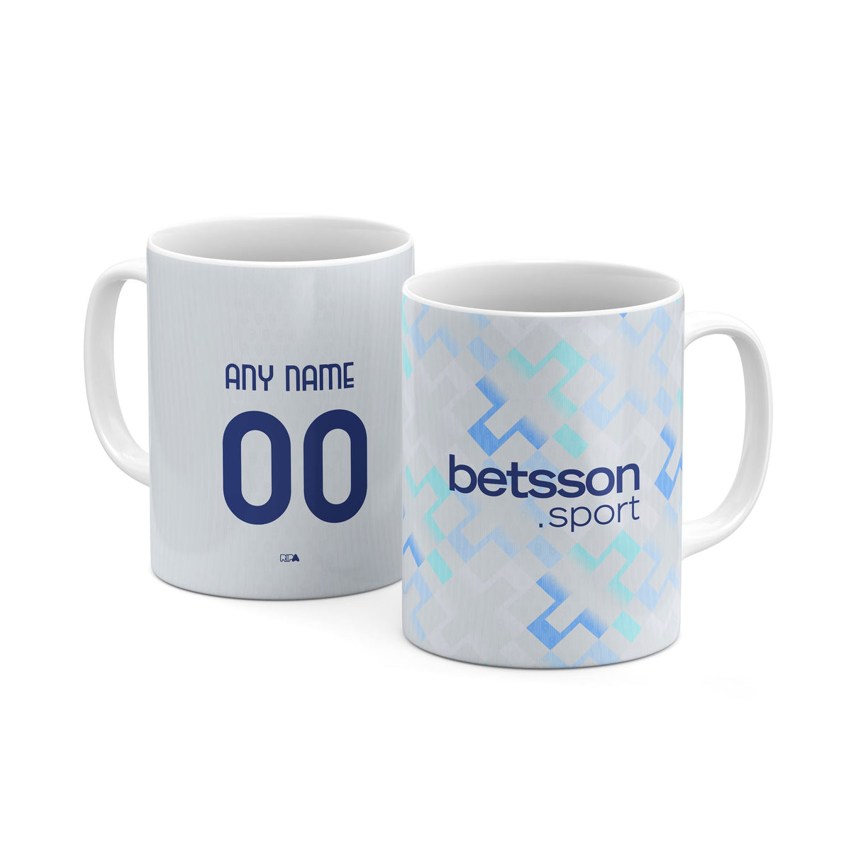 Mug with the Inter Milan 2025-26 Away football shirt design by RIPA Football