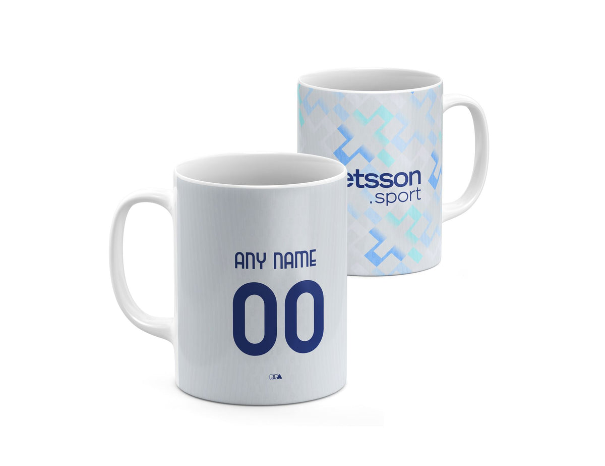 Mug with the Inter Milan 2025-26 Away football shirt design by RIPA Football