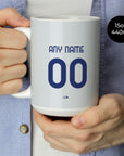 Mug with the Inter Milan 2025-26 Away football shirt design by RIPA Football