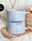 Mug with the Inter Milan 2025-26 Away football shirt design by RIPA Football