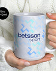 Mug with the Inter Milan 2025-26 Away football shirt design by RIPA Football