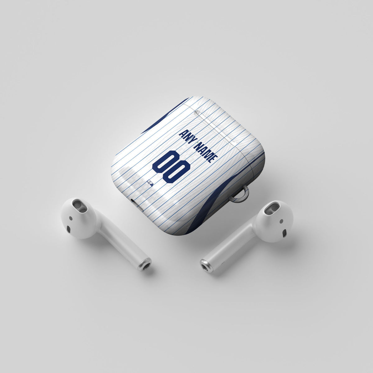 AirPods case with the Inter Milan 2026-27 Away football shirt design by RIPA Football