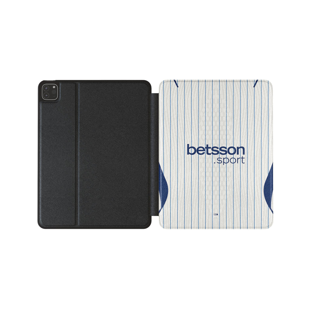 iPad case with the Inter Milan 2026-27 Away football shirt design by RIPA Football