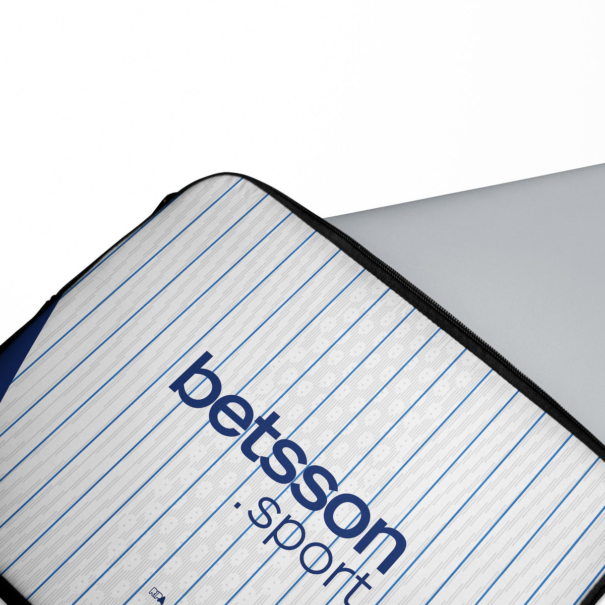 Laptop sleeve with the Inter Milan 2026-27 Away football shirt design by RIPA Football