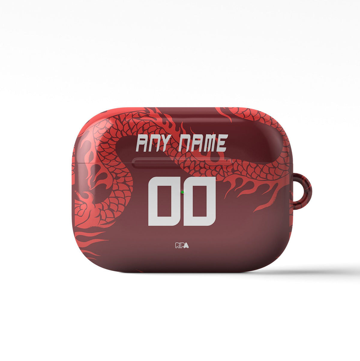 AirPods case with the Internacional 2026 Third football shirt design by RIPA Football