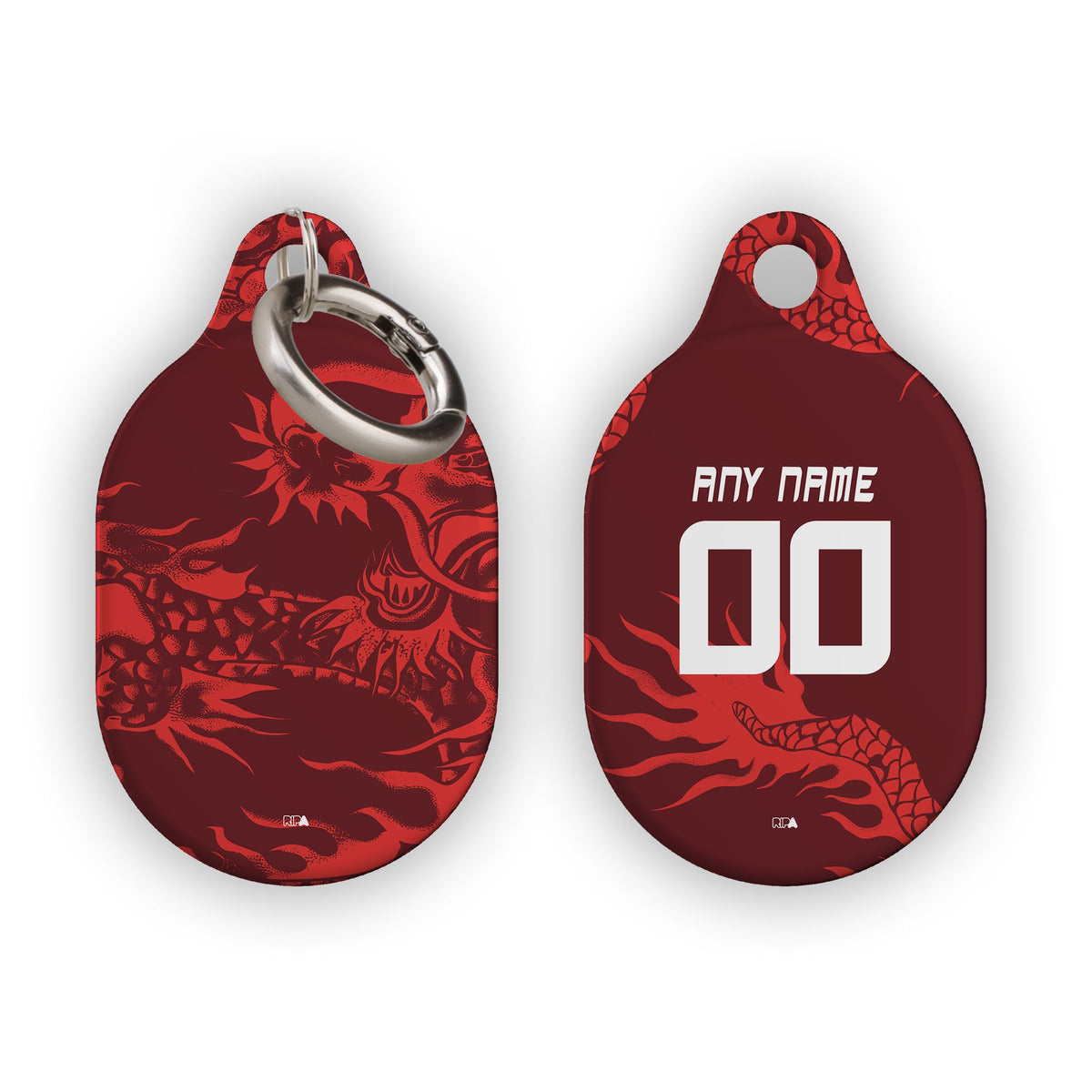 AirTag holder with the Internacional 2026 Third football shirt design by RIPA Football
