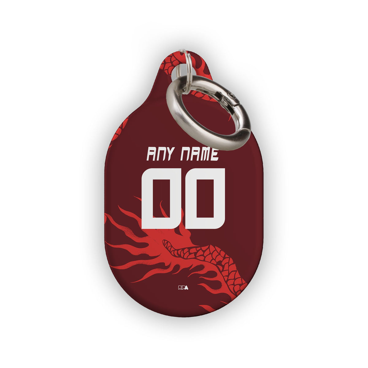 AirTag holder with the Internacional 2026 Third football shirt design by RIPA Football