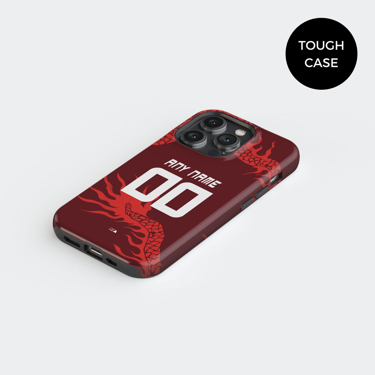 Phone case with the Internacional 2026 Third football shirt design by RIPA Football