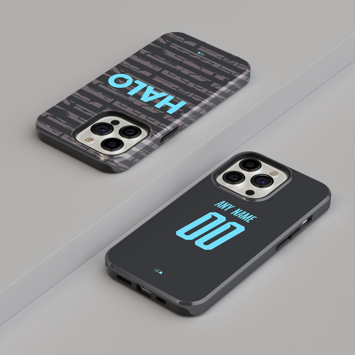 Phone case with the Ipswich Town 2025-26 Third football shirt design by RIPA Football