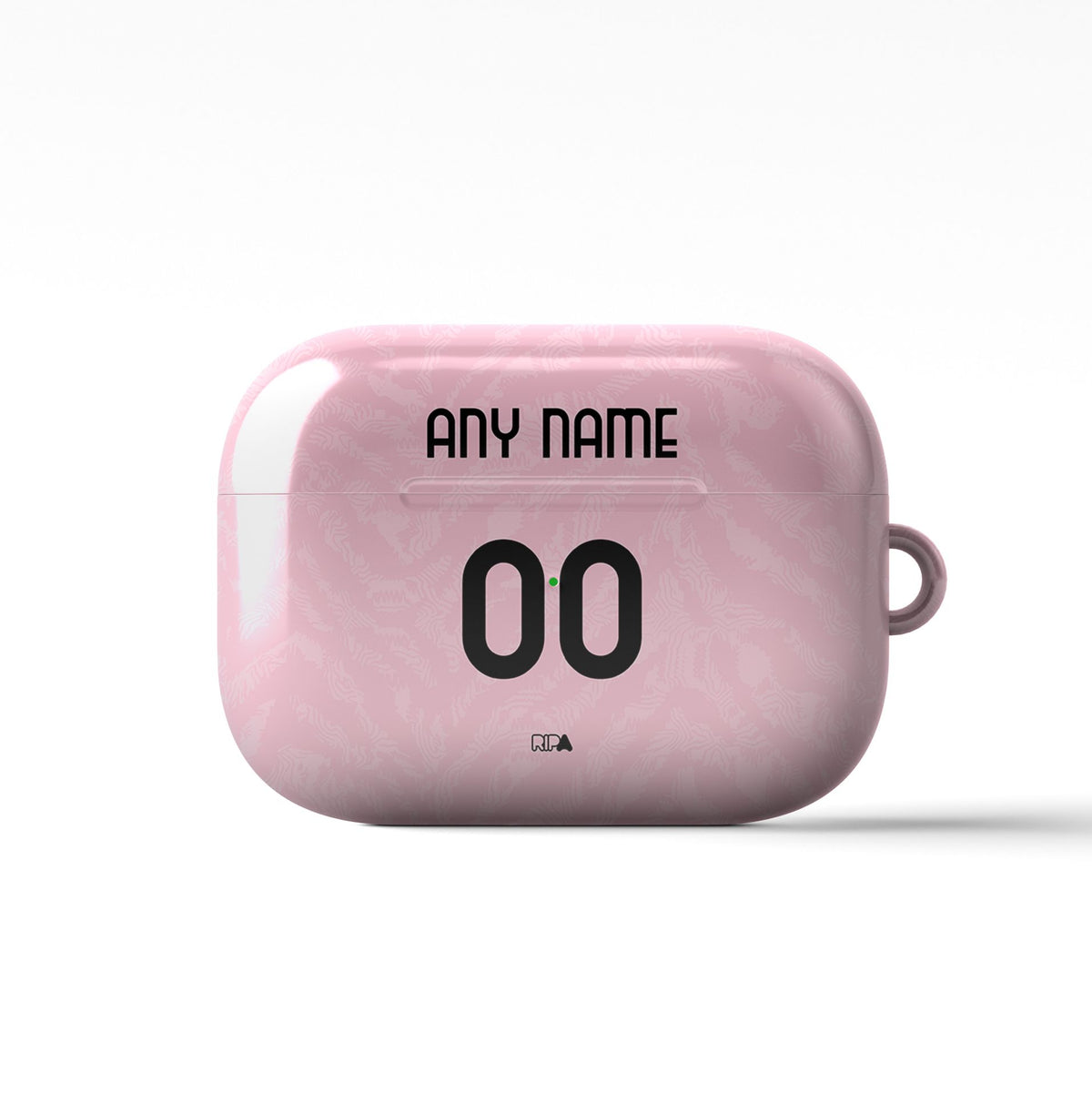 AirPods case with the Juventus 2026-27 Away football shirt design by RIPA Football